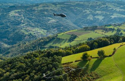 Géophysique aéroportée dans le Massif central