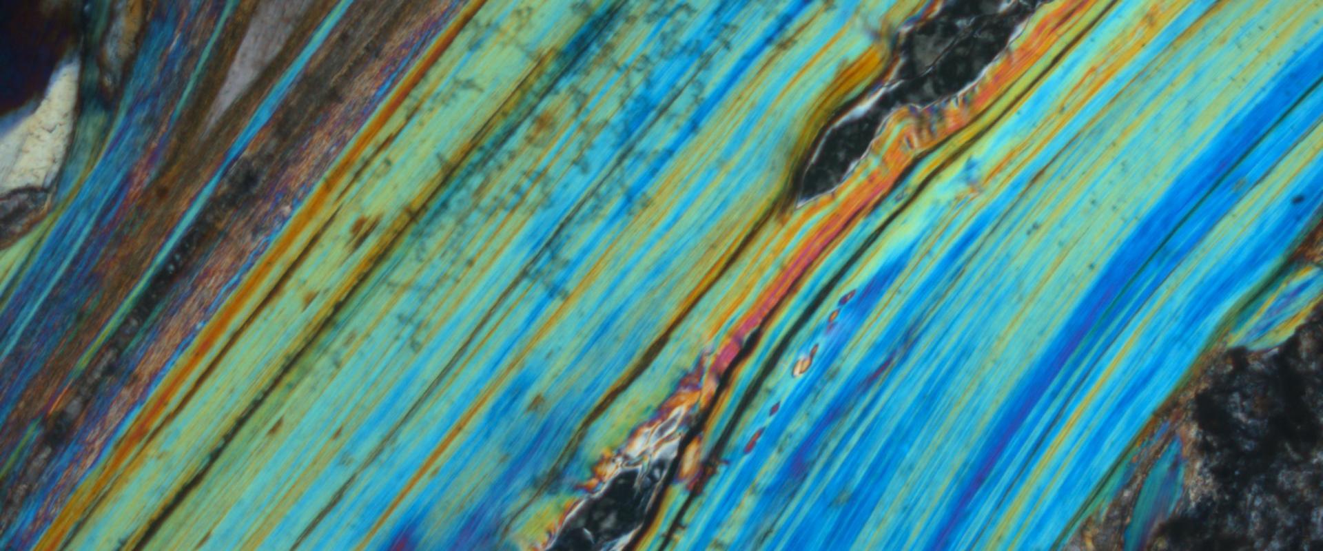 Nuances de bleu d'actinolite