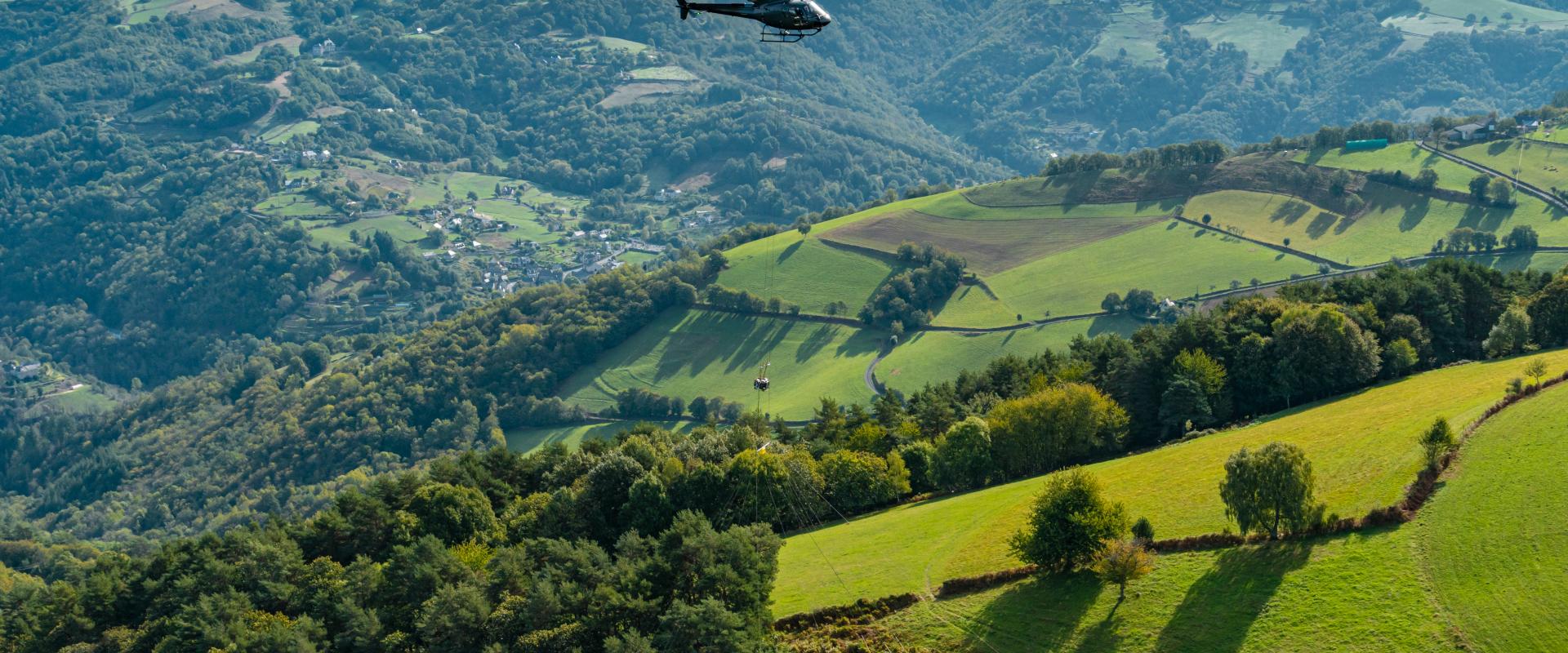 Géophysique aéroportée dans le Massif central